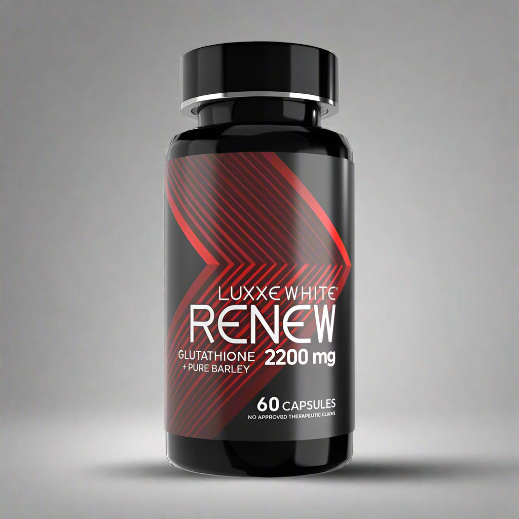 Luxxe White Renew 2200mg with Collagen & Pure Barley ā Glow, Radiance & Anti-Aging Support